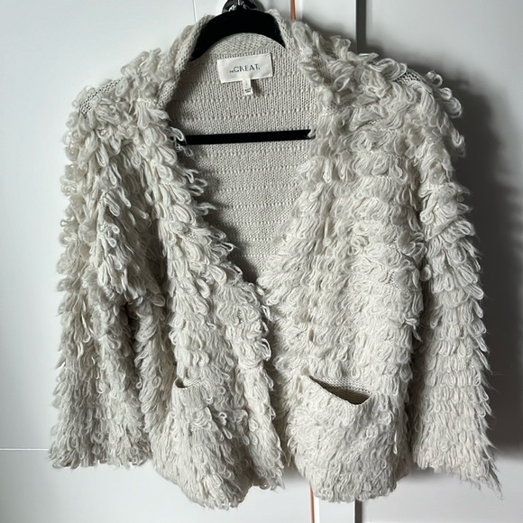 The Great The Short Monster Cardigan in Cream Size 1 - Picture 5 of 11